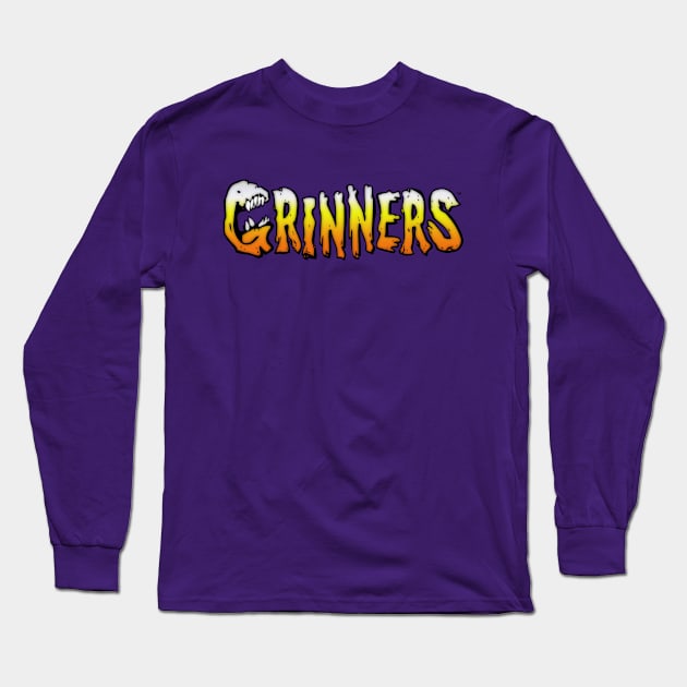 Grinners Candy Corn Long Sleeve T-Shirt by radbadchad